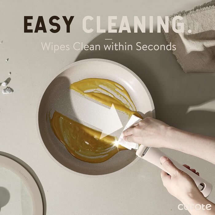 Набір кухонного посуду 19 предметів, сіро-коричневий CAROTE