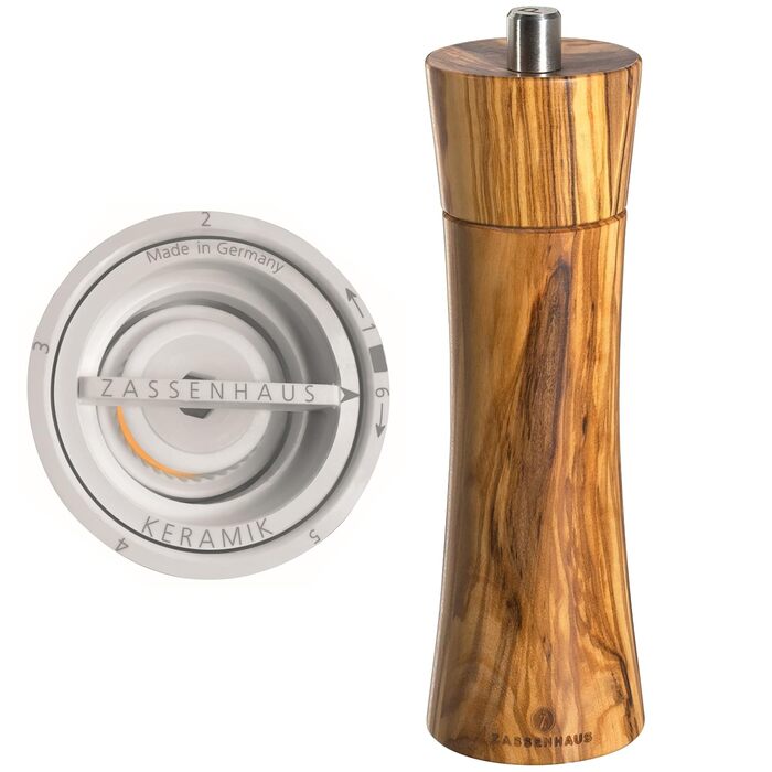 Оливковое дерево, коричневый, 6.2 x 22.4 x 25.8 см, 0000023046 Mill Set Frankfurt