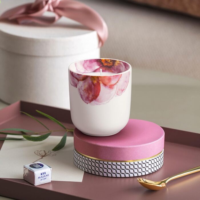 Ароматична свічка Оксамитова троянда у свічнику 9 см Rose Garden Villeroy & Boch