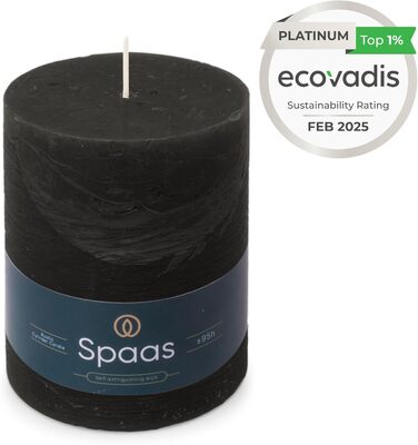 Свічка, чорна Spaas Rustical Pillar,