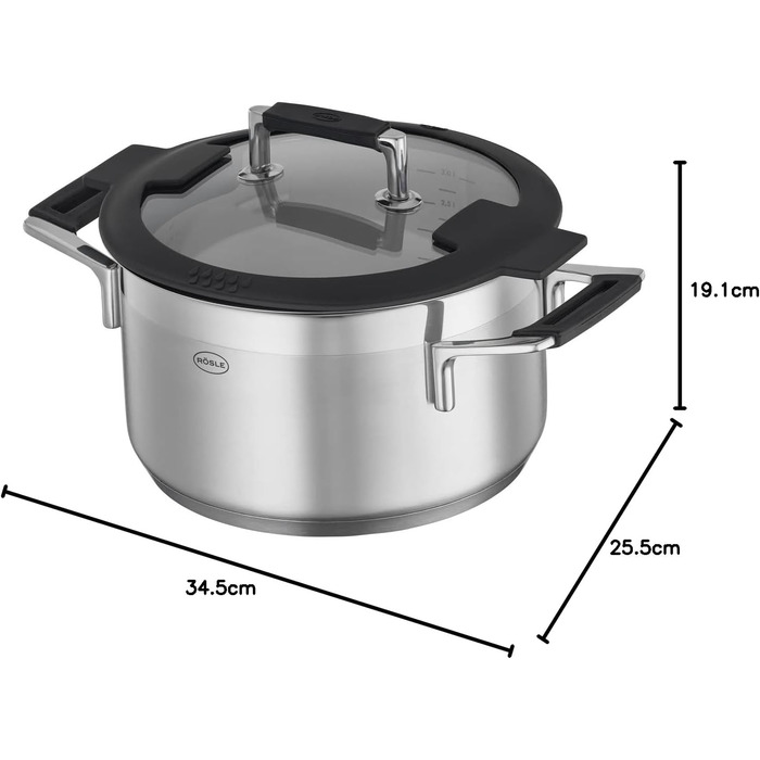 Каструля 24 см з кришкою Silence Pro Rosle