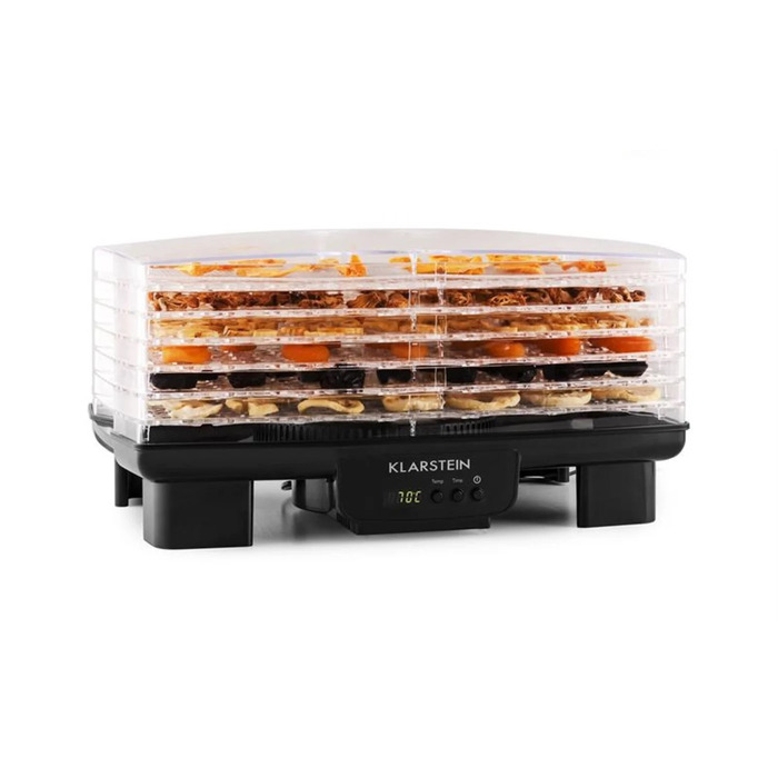Дегідратор на 6 полиць, 550 Вт, чорний Bananarama Klarstein