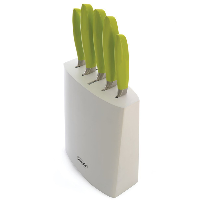 Набір CookCo ножів у білій колоді, 6 шт.