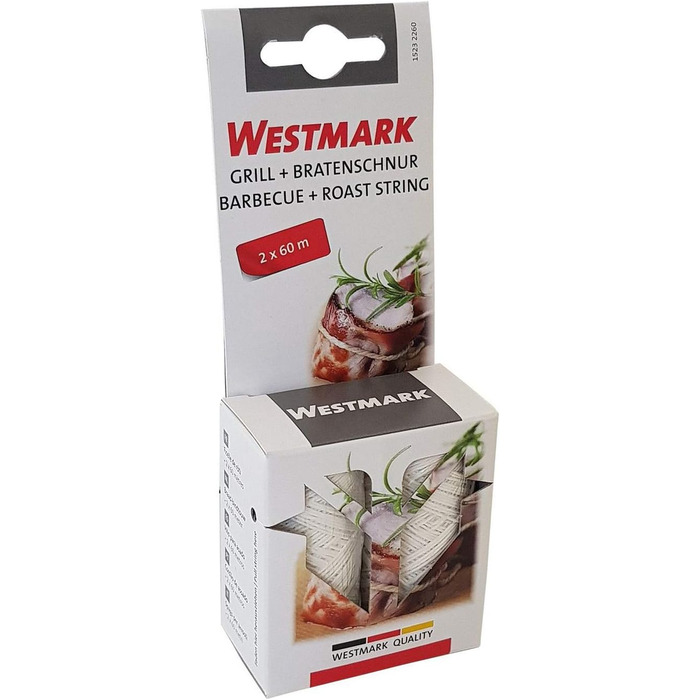 Нитка кухонна 60 м, набір 2 предмети, біла Westmark