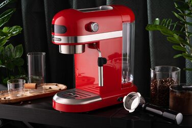 ARDESTO Кавоварка YCM-E1501 - еспресо ріжкова/1.4 л/італ. помпа 20 бар/сенсор. панель/PID контроль/1350 Вт/червона