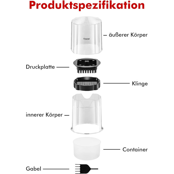 Французький різак для чіпсів Geedel