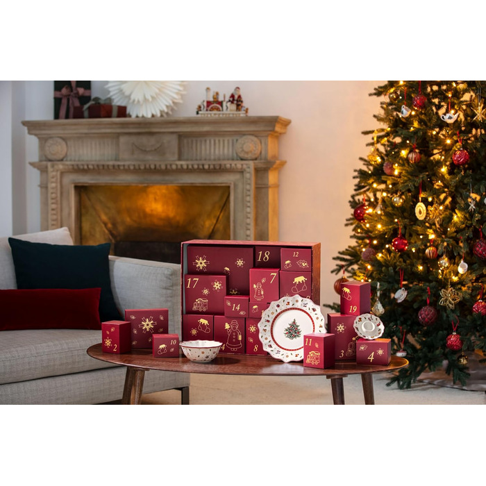 Набір столового посуду на 2 персони, 24 предмети в подарунковій упаковці. Адвент-календар Toy's Delight Villeroy & Boch
