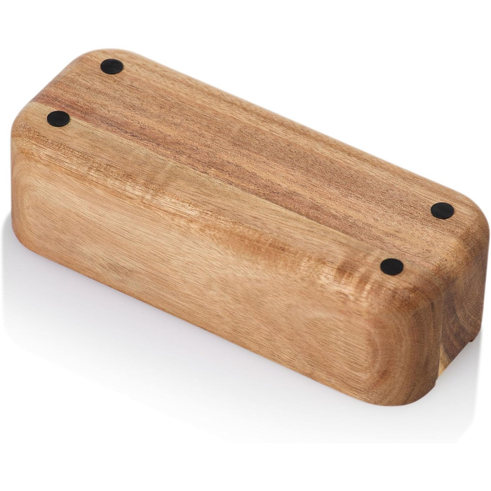 Терка дрібна з дерев'яним контейнером для збору, прямокутна, срібляста AdHoc