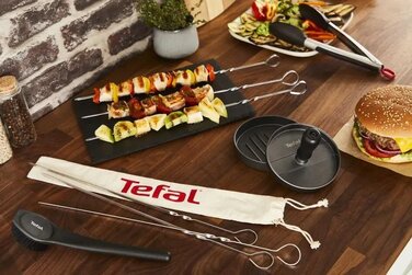 Tefal Пресс для бургеров, алюминий, черно-серый