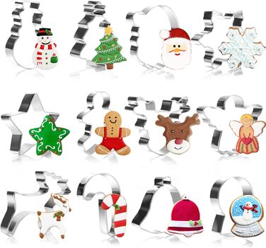 Різдвяні формочки для печива 12 шт. Alintor