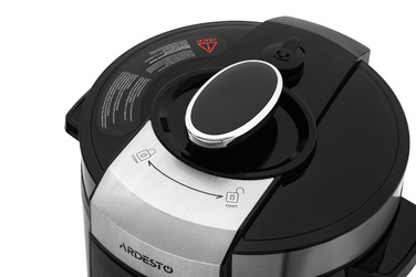 ARDESTO Мультиварка-скороварка MPC-P226, 900Вт, чаша-6л, електр. керування , книга рецептів, нерж. сталь+пластик, срібляста