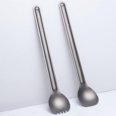 Надлегкий титановий набір столових приборів для кемпінгу з 2 предметів Bestargot