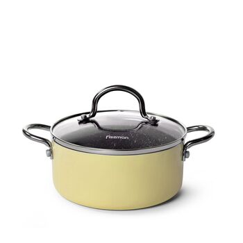 Кастрюля со стеклянной крышкой 16 см 1,3 л MINI CHEF Fissman