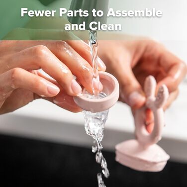 Годівниця для дитячого фруктового харчування Haakaa та міні-лоток для перекусів у морозильній камері, форми для морозива без бісфенолу А для безпечного самостійного годування немовлят, від 4 місяців (горохово-зелений) (рум&39яний)