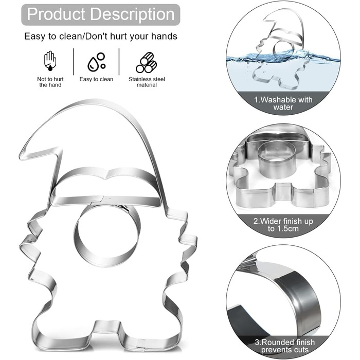 Різдвяні формочки для печива з 4 частин Epokus