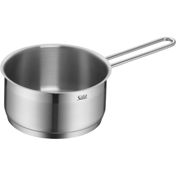 Набір посуду для індукції, 7 предметів каструлі зі скляними кришками, сковорода з лопаткою, полірована нержавіюча сталь. Підходить для всіх типів плит, без внутрішньої розмітки.