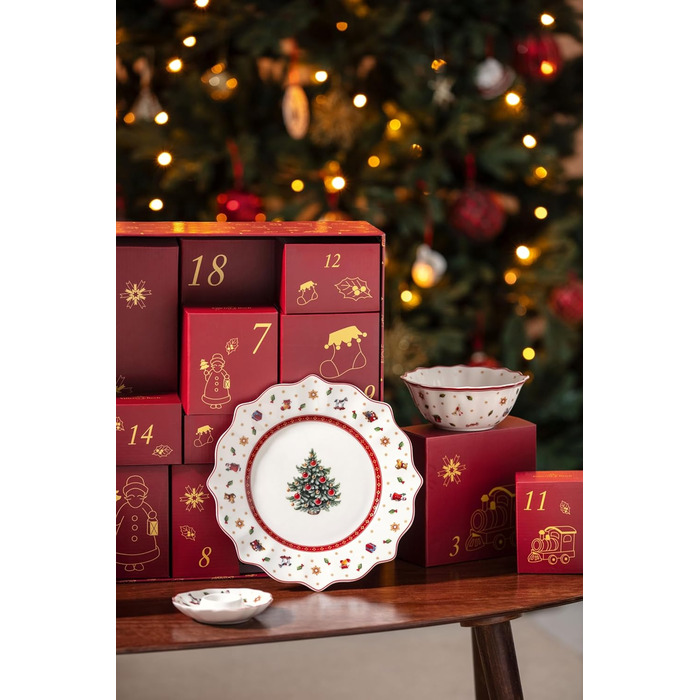 Набір столового посуду на 2 персони, 24 предмети в подарунковій упаковці. Адвент-календар Toy's Delight Villeroy & Boch