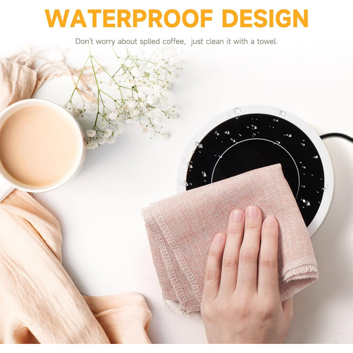 Електричний підігрівач для чашок 36 Вт круглий, білий BTOYM