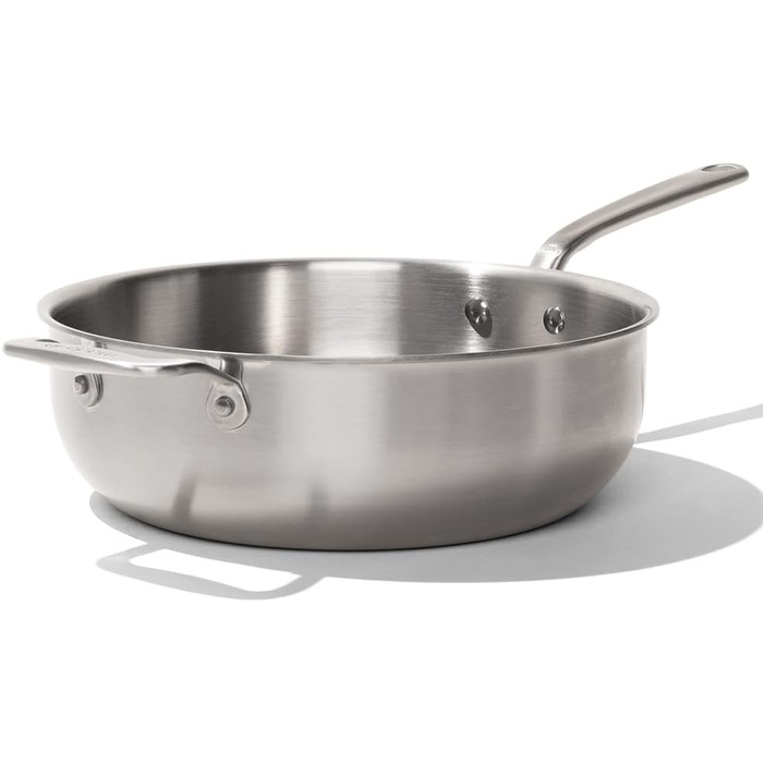 Посуд Made In сковорода з нержавіючої сталі об&39ємом 2,84 л 5-шарове покриття з нержавіючої сталі професійний посуд зроблено в Італії сумісний з індукцією (4,7 літра)