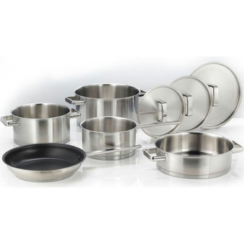 Набор посуды Gorenje CHEF'S COLLECTION, 8 предметов, нержавеющая сталь