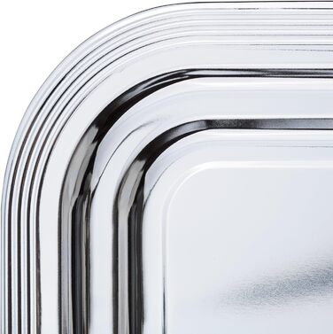 Блюдо для вечеринок / Сервировочное блюдо / Сервировочный поднос / Рыбное ассорти / Фруктовое блюдо Металл 53 см x 32,5 см, 3 шт.