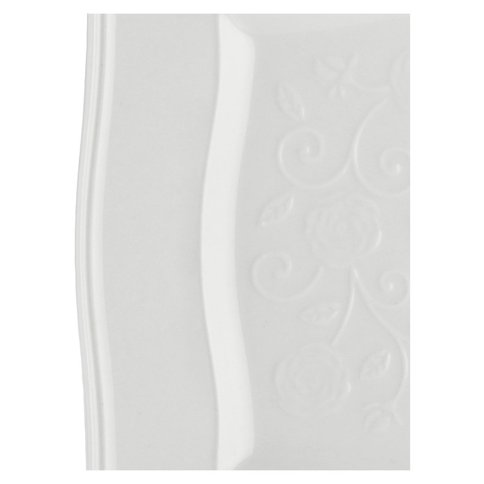 Тарілка квадратна La Porcellana Bianca FLORENTINA, порцеляна, 20 х 20 см