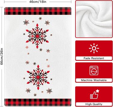 Набір з 2 різдвяних кухонних рушників 45 x 65 см, набір U Ohok