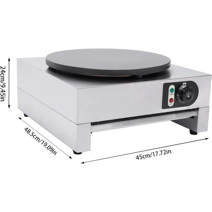 Млинниця електрична 40 см, 3000 Вт SHZICMY