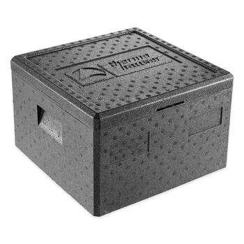 Термохаузер EPP термобокс Pizza Eco Line з кришкою - об&39єм 22 л - 41 x 41 x 23 см - ящик для піци для служби доставки (25,0 літрів)