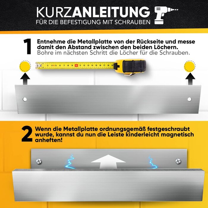 Магнитный держатель для ножей 40 см Sidorenko