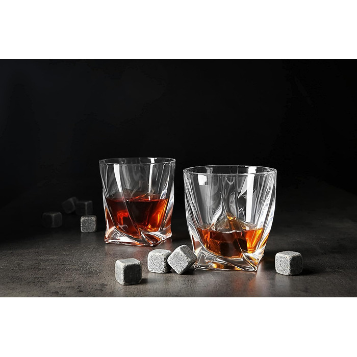 Набор стаканов для виски и 8 камней для виски в деревянной раме подарочная коробка SEIZER