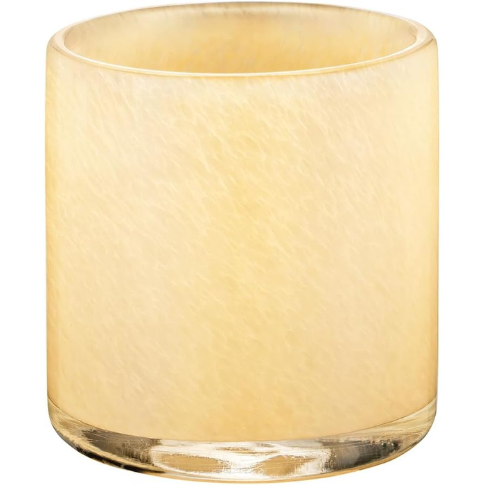 Подсвечник стеклянный, размер L, 15 x 16 см желтый SAGA Blomus