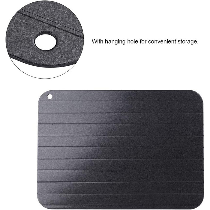 Доска для размораживания 23 x 16,5 см черная Garsent