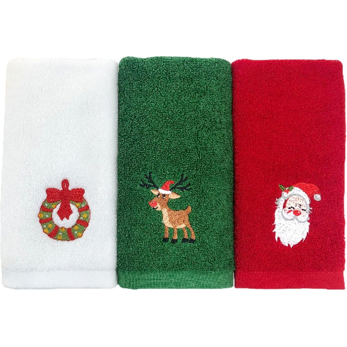 Набор из 3 рождественских кухонных полотенец 32 x 45 см Generisch