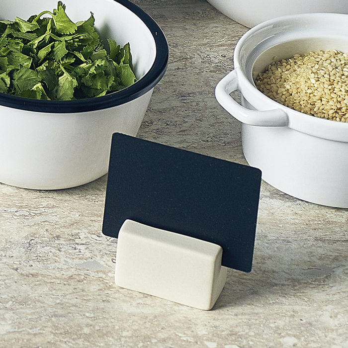 Меню-холдер 5*3*3 см, керамічний, білий, GenWare