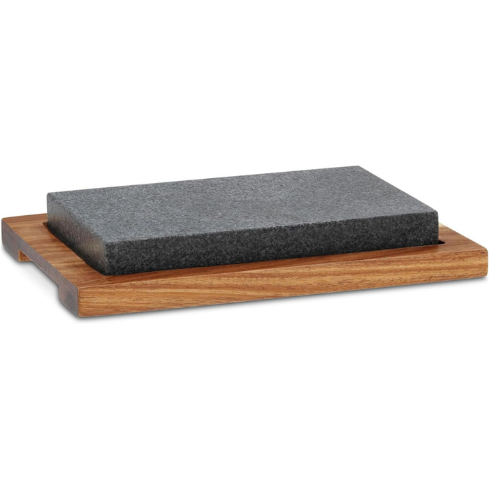 Гарячий камінь з тарілкою для сервірувальні 24 x 16 x 4 см kela