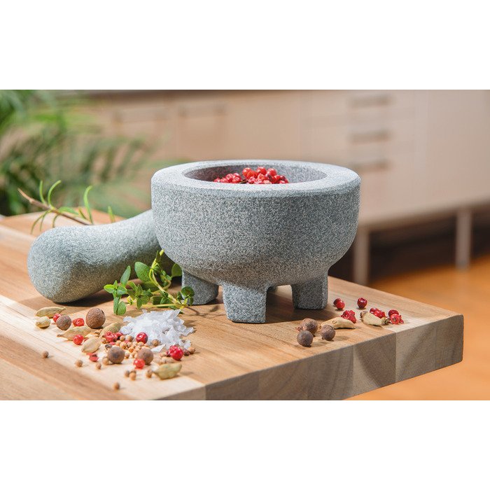 Ступка з товкачем гранітна, 10 см Crunchy Gefu