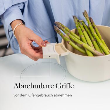 Алюмінієва каструля FLORINA 16 см 1,6 л Підходить для індукції Керамічне покриття, стійке до подряпин М&39яка ручка під дерево Термостійка Для всіх варильних поверхонь Легко миється (NUBE, 5,8 л - 24 см)