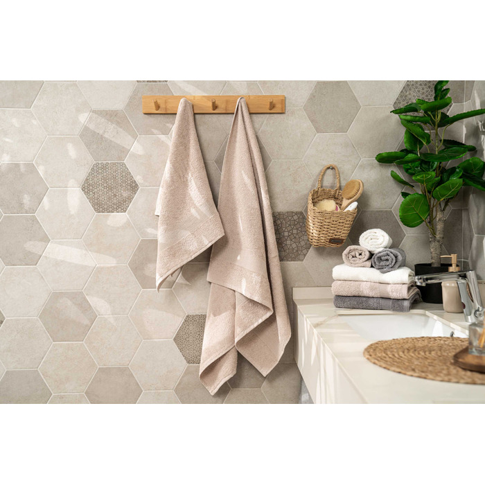 Рушник махровий Ardesto Benefit, 50х90см, 100% бавовна, айворі