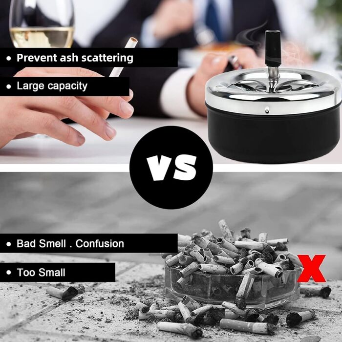 Обертова попільничка для сигарет Liekadijiae