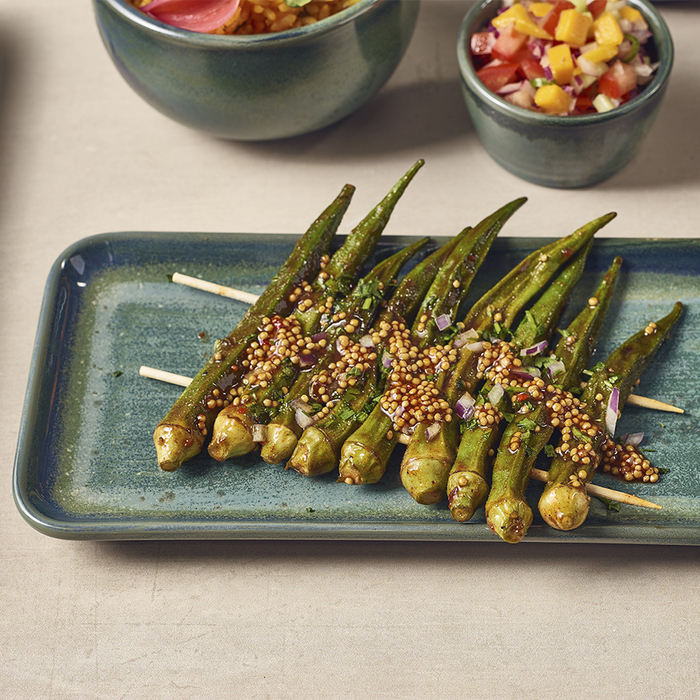 Страва прямокутна 27*12.5 см зелена Terra Porcelain Aqua Green GenWare