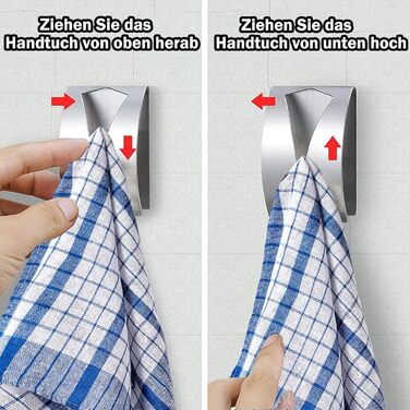 Крючки для полотенец 4 шт 7,5 х 5 см smilixin