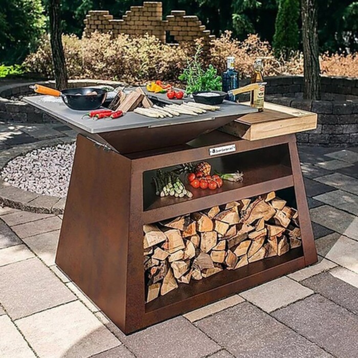 Гриль, коричневый Quan Garden Art