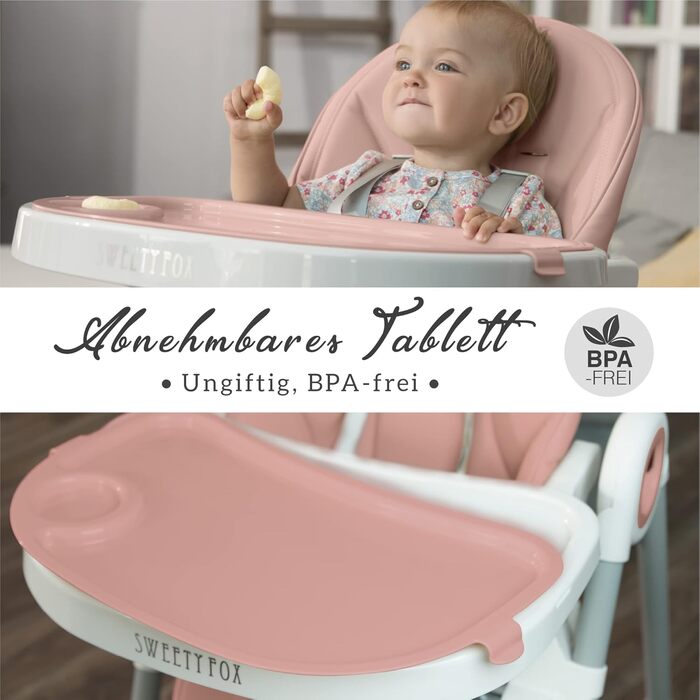 Детский стульчик для кормления от 6 месяцев Sweety Fox