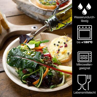 Набір тарілок з пальмового листя, круглі, 75 предметів Moritz & Moritz