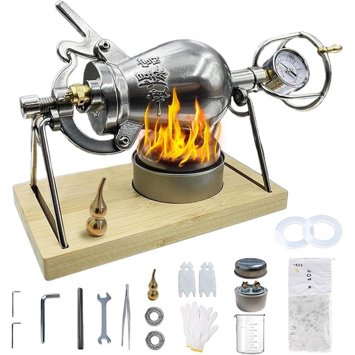 Традиційний китайський апарат для попкорну 300 мл, нержавіюча сталь Generic