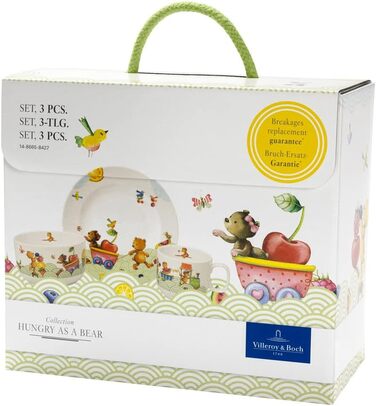 Дитячий набір посуду 3 предмета в подарунковій упаковці Hungry as a Bear Villeroy & Boch