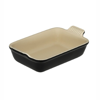 Блюдо прямокутне 24 см, чорне Le Creuset