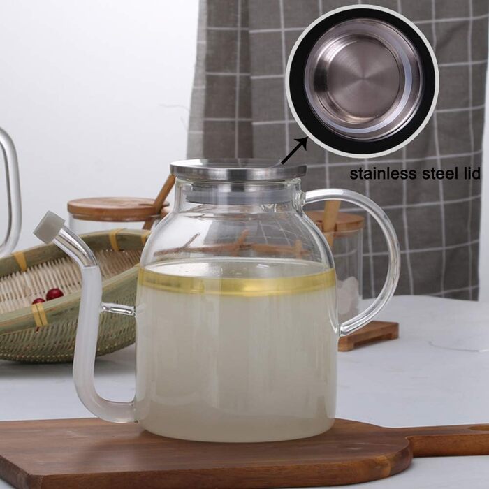 Сепаратор для отделения жира 1,6 л стеклянный с крышкой QAX