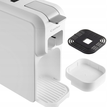 CATLER Кавоварка капсульна Porto 0.8л, капсули, мелена кава, механічне керування, + бокс для адаптерів та капсул, білий